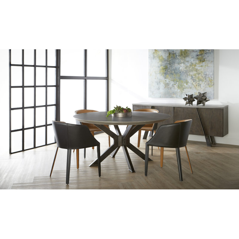 17 Stories Ajrisa Round Dining Table & Reviews | Wayfair
